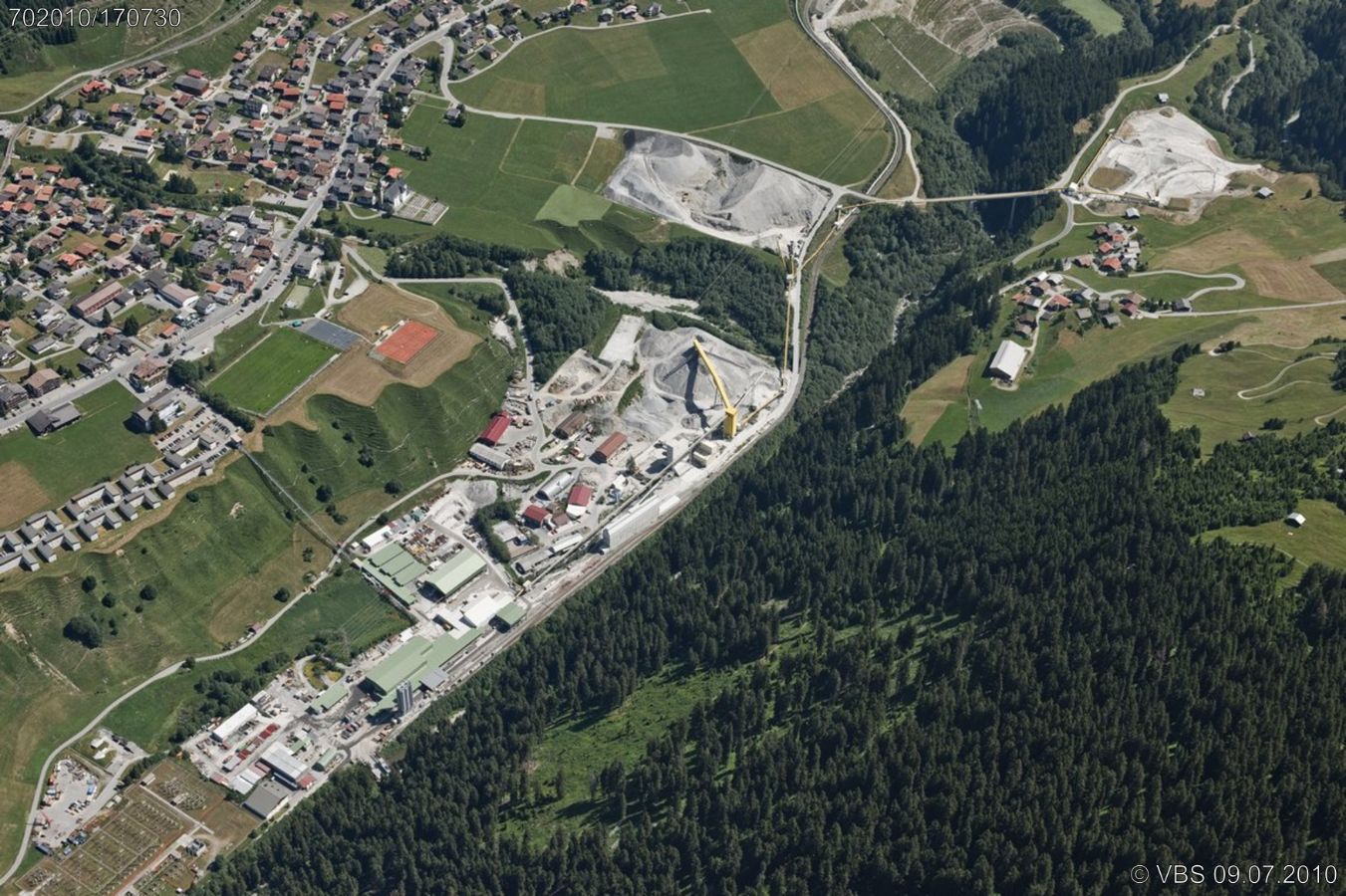 Sedrun, Camischolas, NEAT Baustelle
